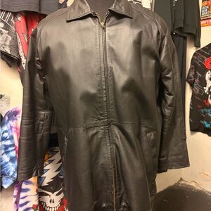 Men's Black Leather Jacket